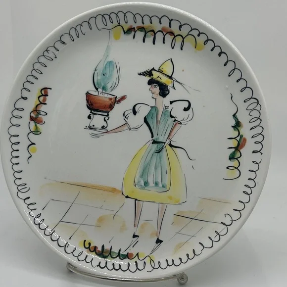 3 Italion Vintage Ricardo Dinner Plates - Picture 3 of 4